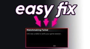 vac unable to verify game session