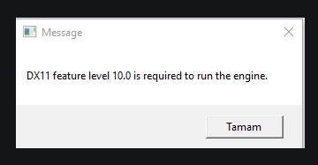 DX11 Feature Level 10.0 is Required to Run The Engine